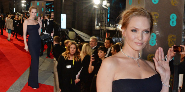 Uma Thurman chose to wear Atelier Versace.