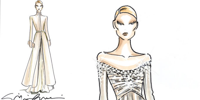 Beatrice Borromeo Sketch Dress