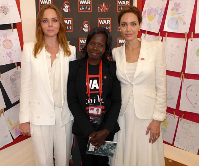 Stella McCartney and Angelina Jolie and War Child