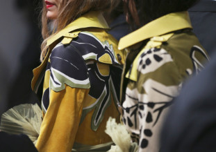 Backstage at the Burberry Prorsum Womenswear Spring Summer 2015 Sho 005