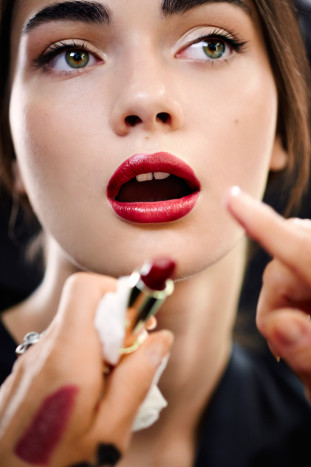 Backstage at DOLCE&GABBANA: