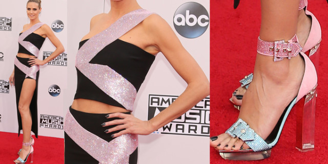 Heidi Klum in Versace - 2014 AMAs