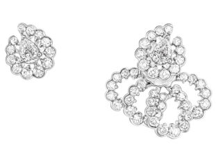 Archi Dior milieu du siecle earrings white gold and diamonds