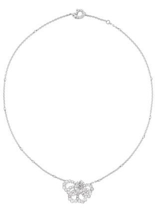 Archi Dior milieu du siecle necklace white gold and diamonds