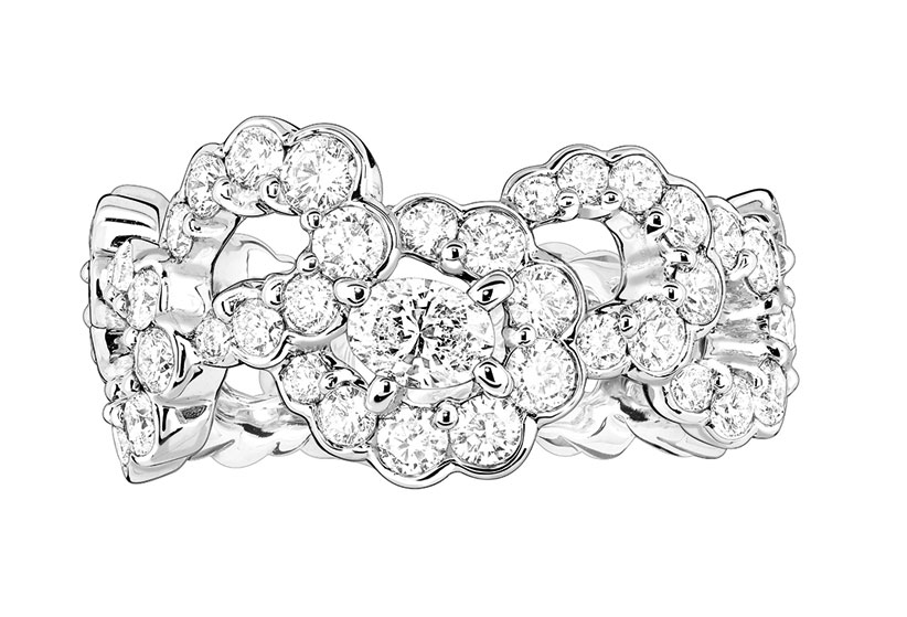 Archi Dior milieu du siecle ring white gold and diamonds