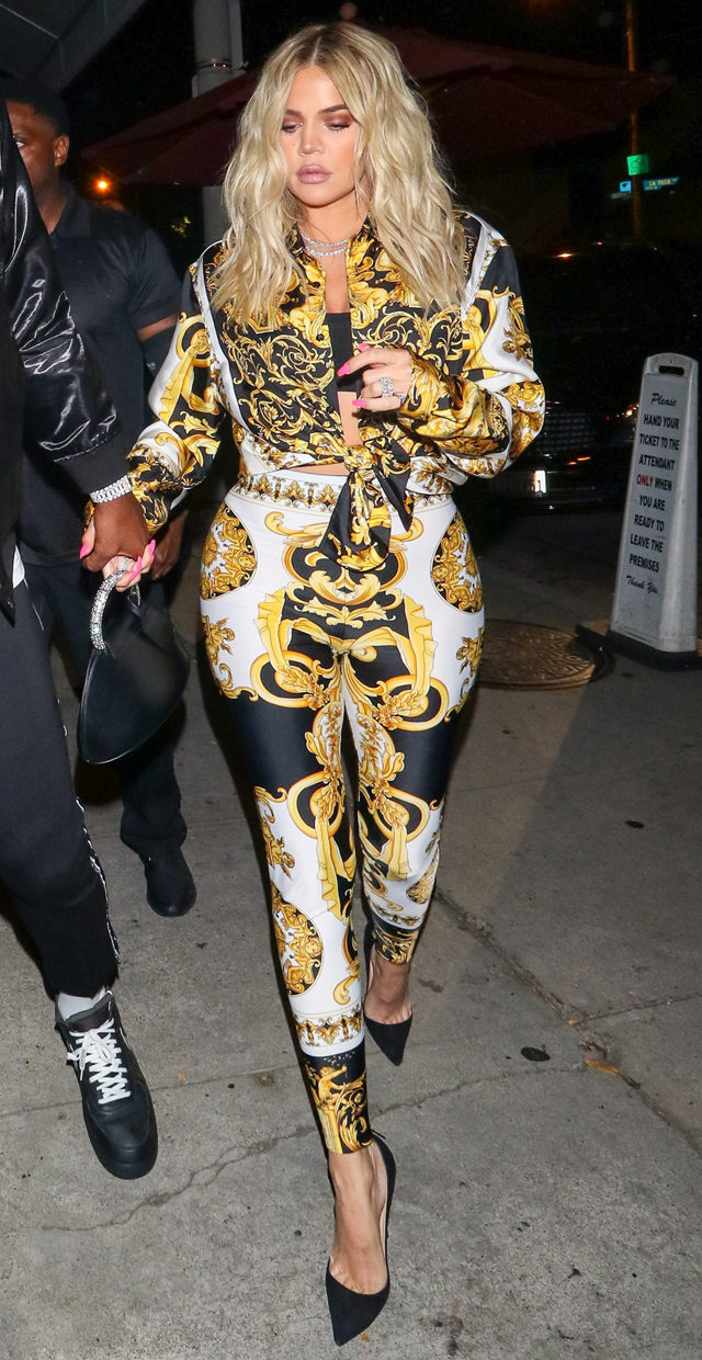 Khloe Kardashian in Versace