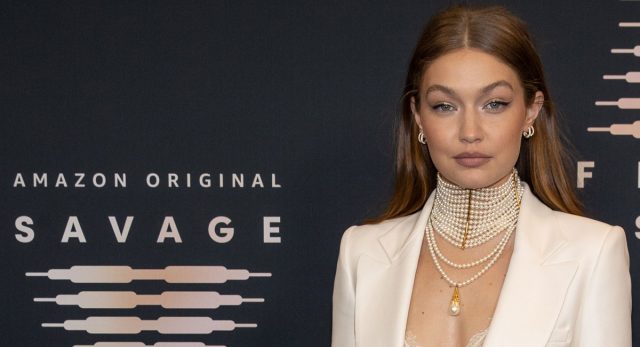 Gigi Hadid in Atelier Versace