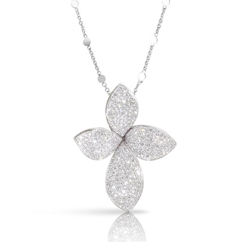 Secret Gardens Necklace in 18kt rose gold and diamonds