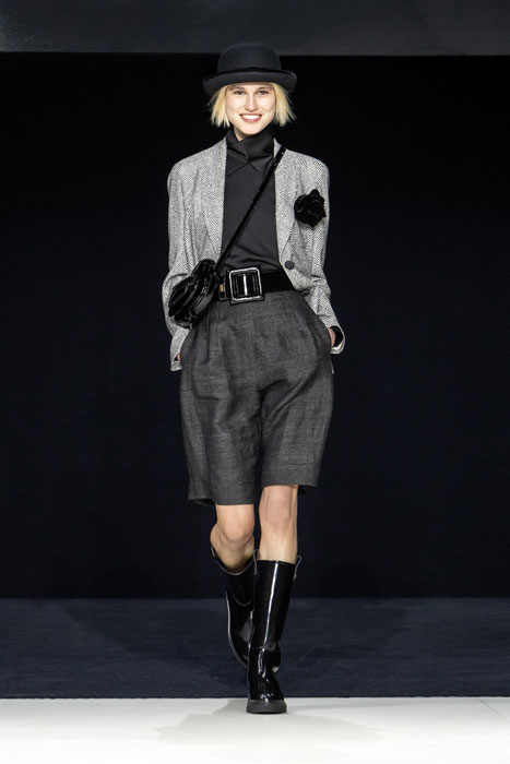 Emporio Armani presents its fall/winter 2023/24 collection at Milan Fashion Week