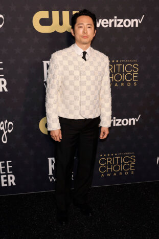 Steven Yeun wore a Louis Vuitton outfit @Courtesy